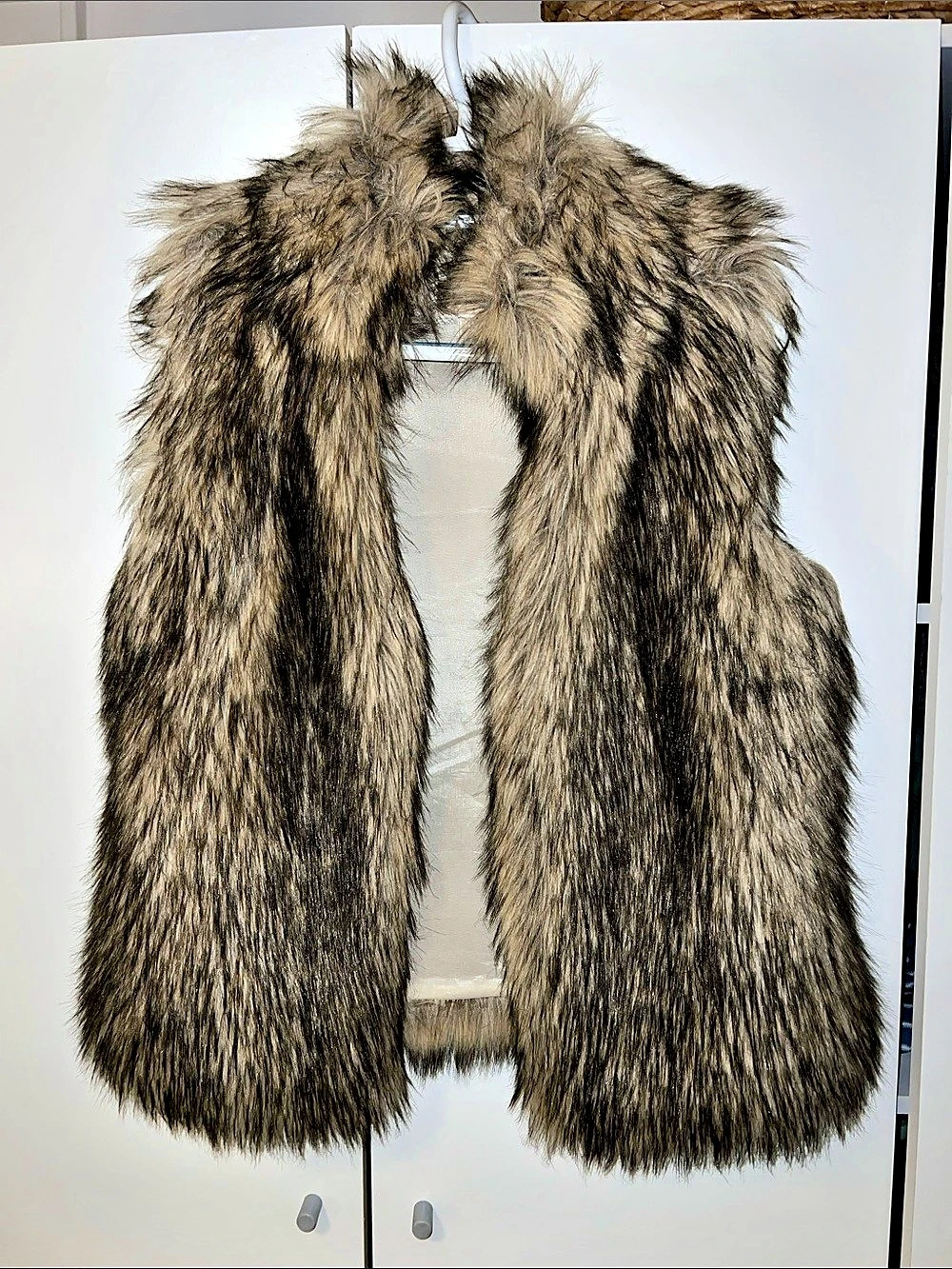 Michael Kors Faux Fur Vest Brown XS Like New